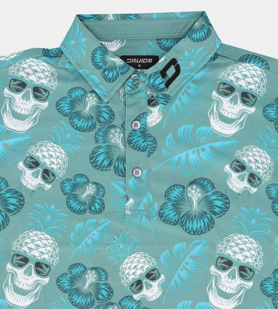 PINEAPPLE SKULLZ 2.0 POLO - SAGE