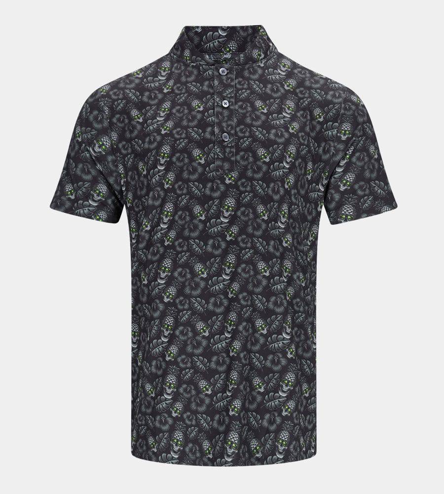 PINEAPPLE SKULLZ PRIME POLO - BLACK