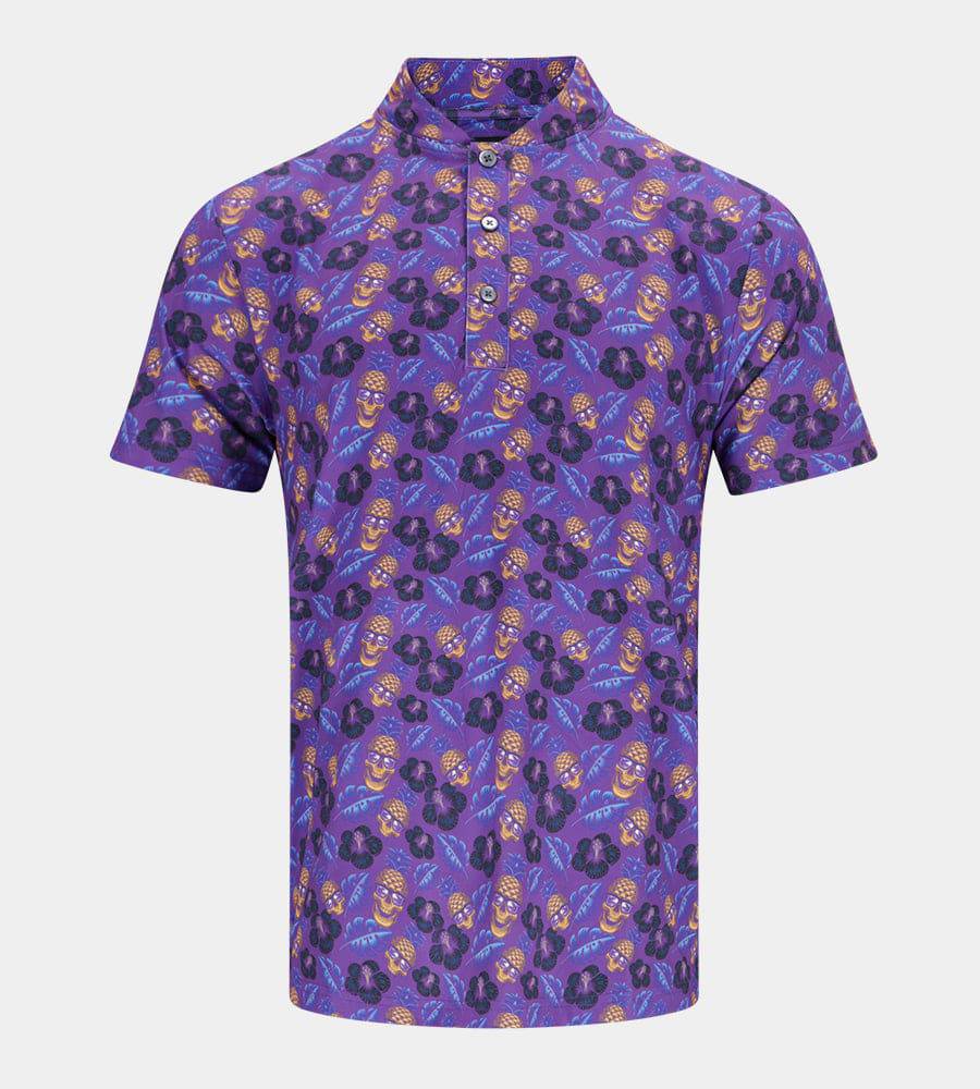 PINEAPPLE SKULLZ PRIME POLO - PURPLE