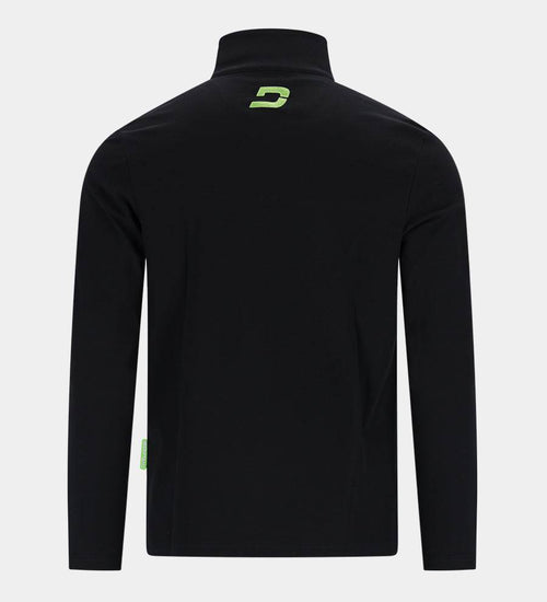 PIQUE MIDLAYER - BLACK
