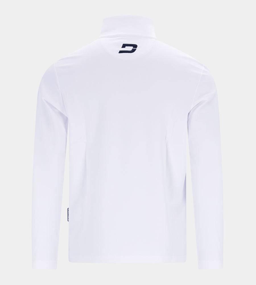 PIQUE MIDLAYER - WHITE