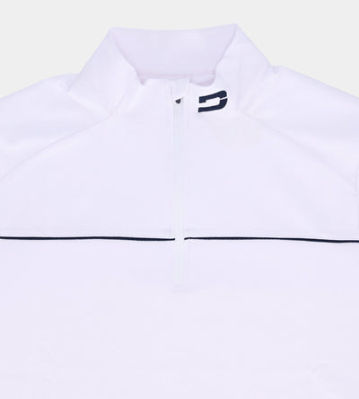 PIQUE MIDLAYER - WHITE