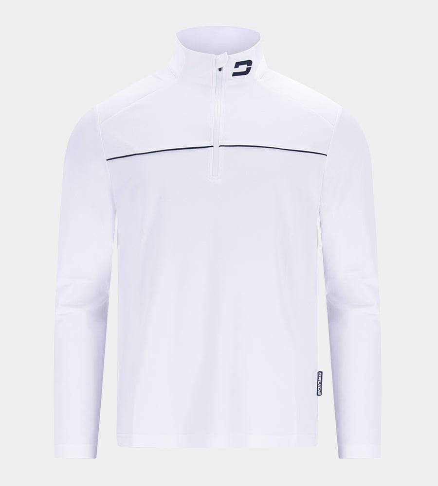 PIQUE MIDLAYER - WHITE