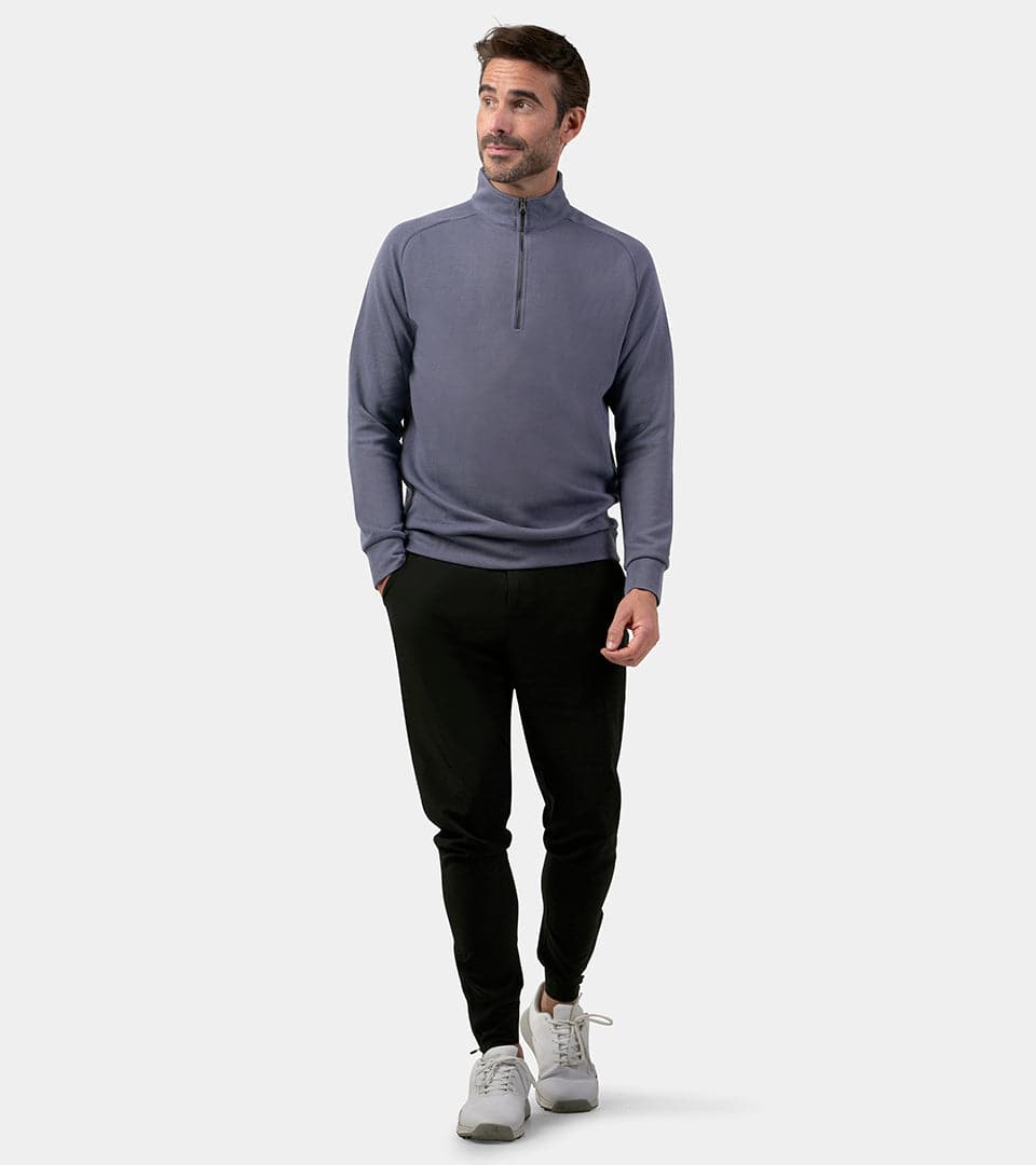 PLAYERS KNITTED MIDLAYER - DENIM