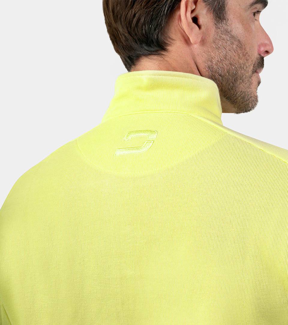 PLAYERS KNITTED MIDLAYER - LEMON