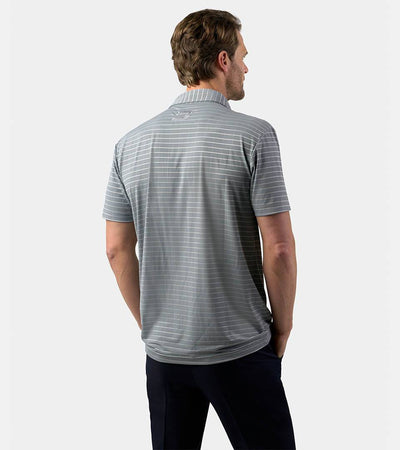 REFLECTIVE STRIPE POLO - GREY