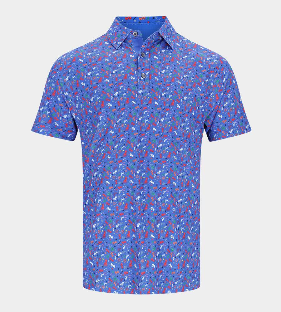 RETRO POLO - BLUE