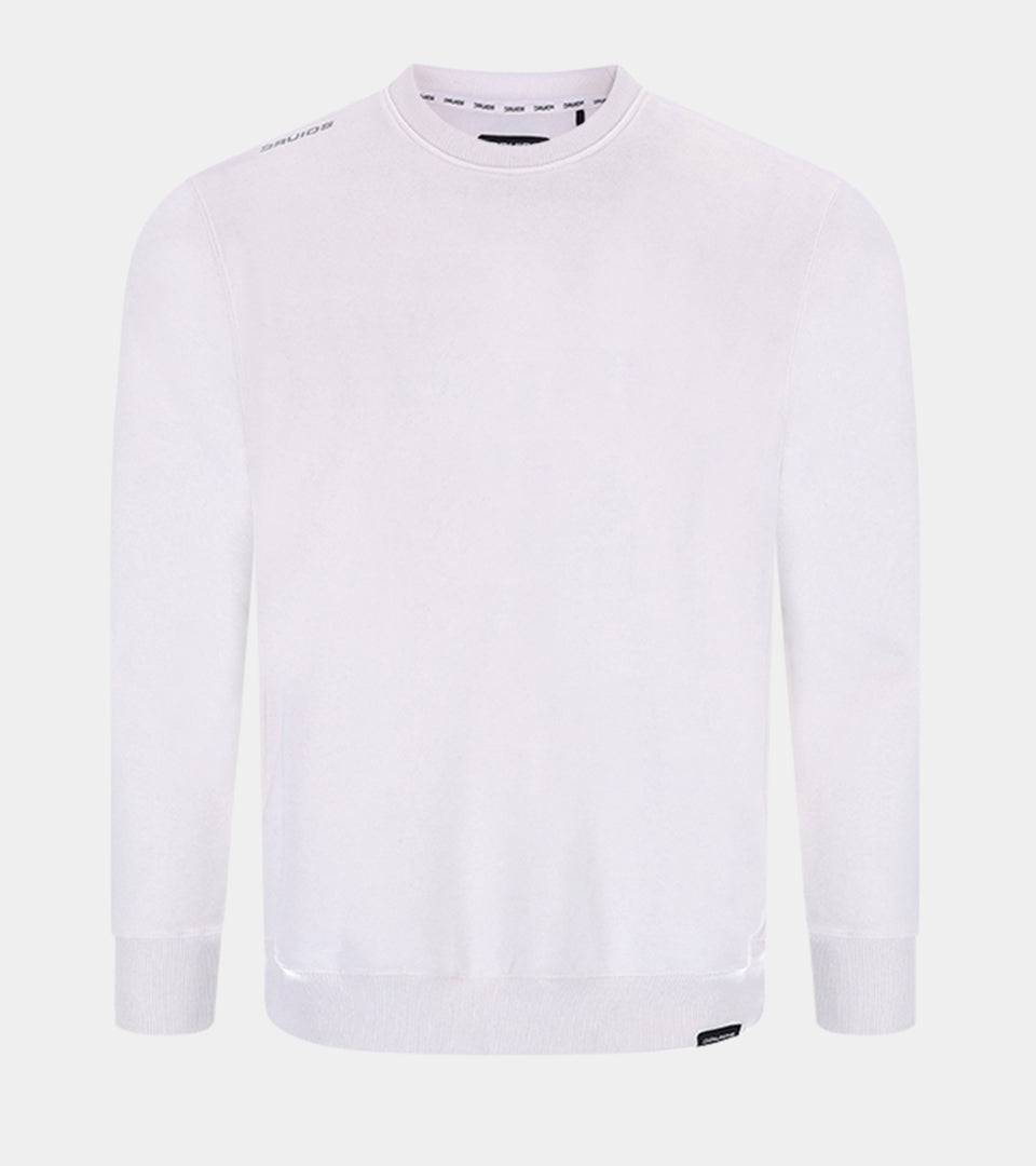 SIMPLE CREW SWEATSHIRT - WHITE