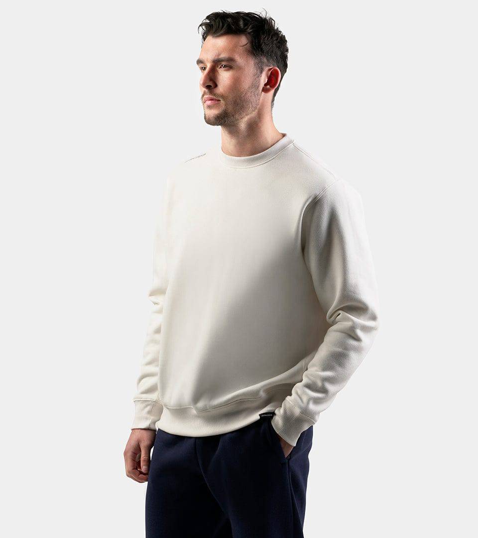 SIMPLE CREW SWEATSHIRT - WHITE