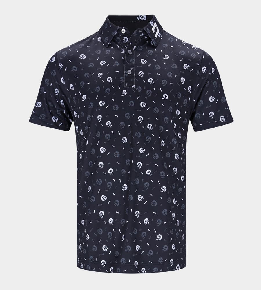 SKULLZ 2.0 POLO - BLACK