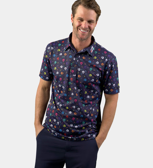 SKULLZ POLO - NAVY