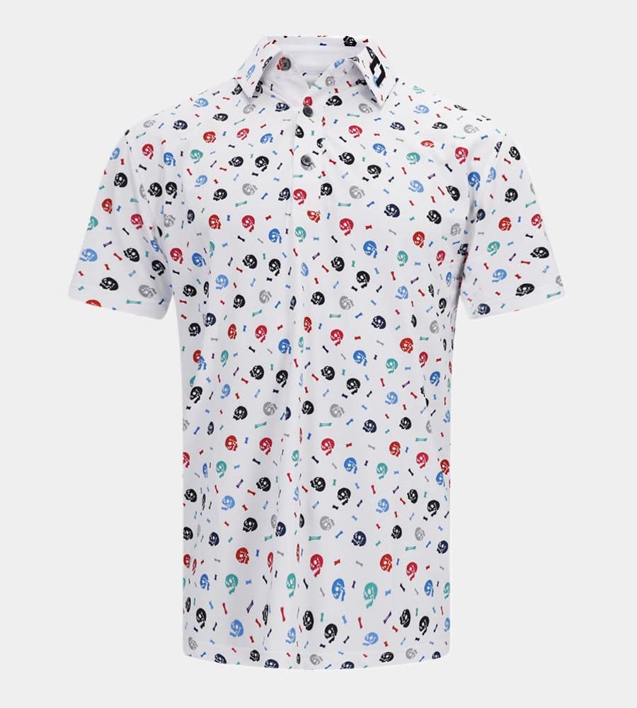 SKULLZ POLO - WHITE