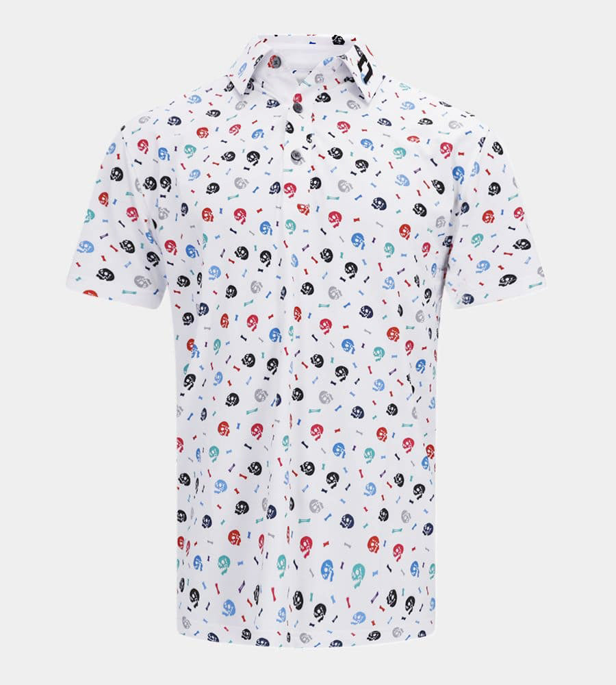 SKULLZ POLO - WHITE
