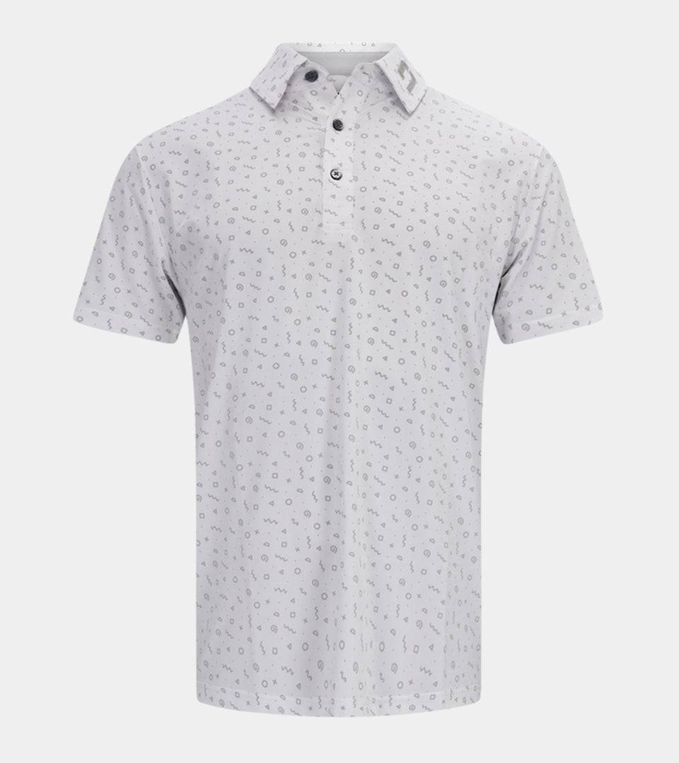 SQUIGGLE POLO - WHITE