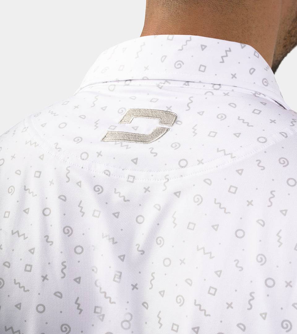 SQUIGGLE POLO - WHITE