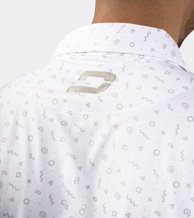 SQUIGGLE POLO - WHITE