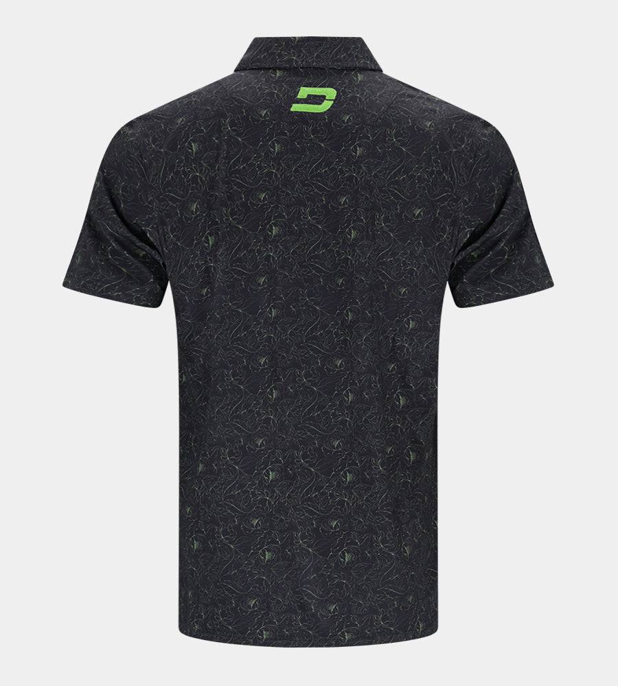 TAILORED POLO - BLACK/LIME