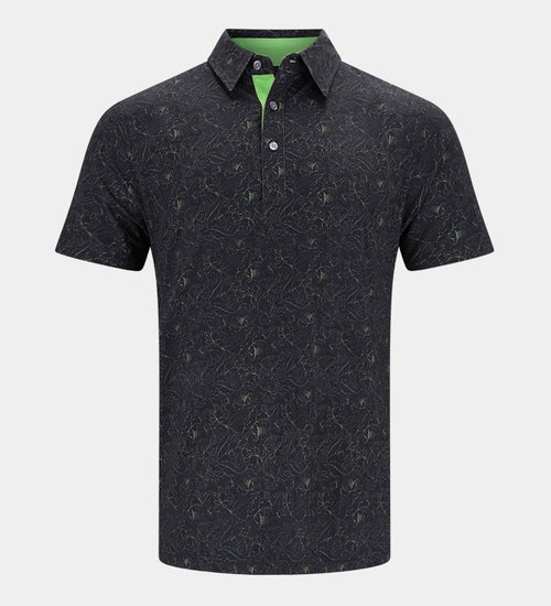 TAILORED POLO - BLACK / LIME