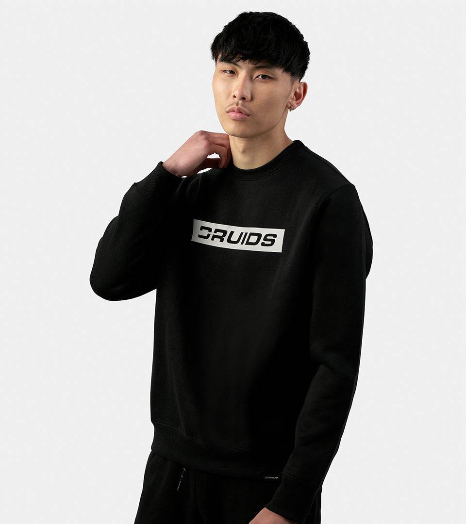 TECH CREW SWEATSHIRT - BLACK