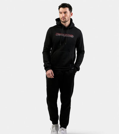 THE DOUBLE LOGO HOODIE - BLACK