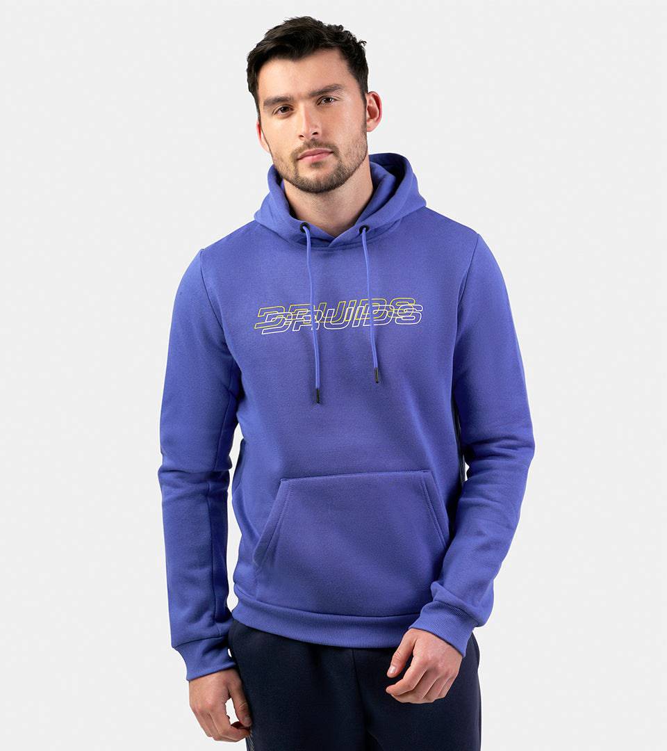 THE DOUBLE LOGO HOODIE - BLUE