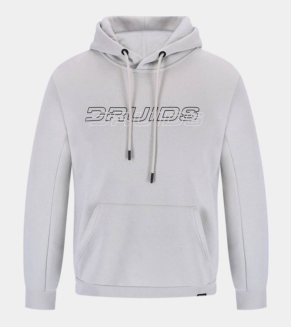 THE DOUBLE LOGO HOODIE - GREY