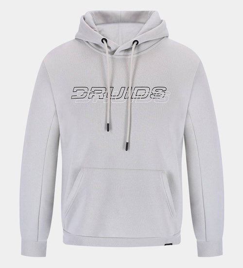 THE DOUBLE LOGO HOODIE - GREY