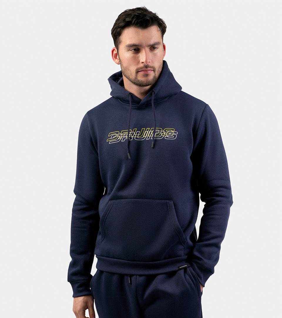 THE DOUBLE LOGO HOODIE - NAVY