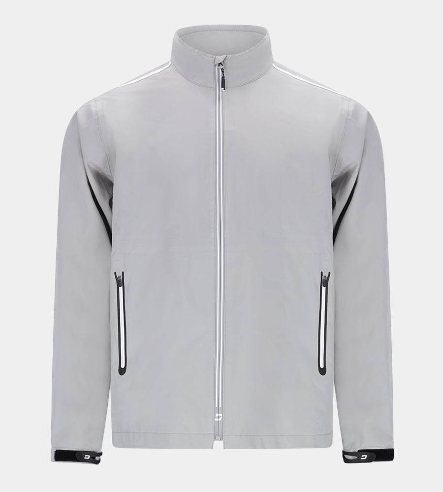 TWIN STRIPE RAIN JACKET - GREY