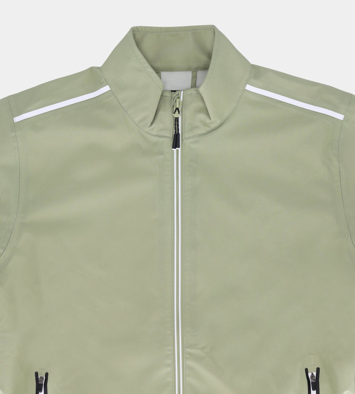 TWIN STRIPE RAIN JACKET - KHAKI