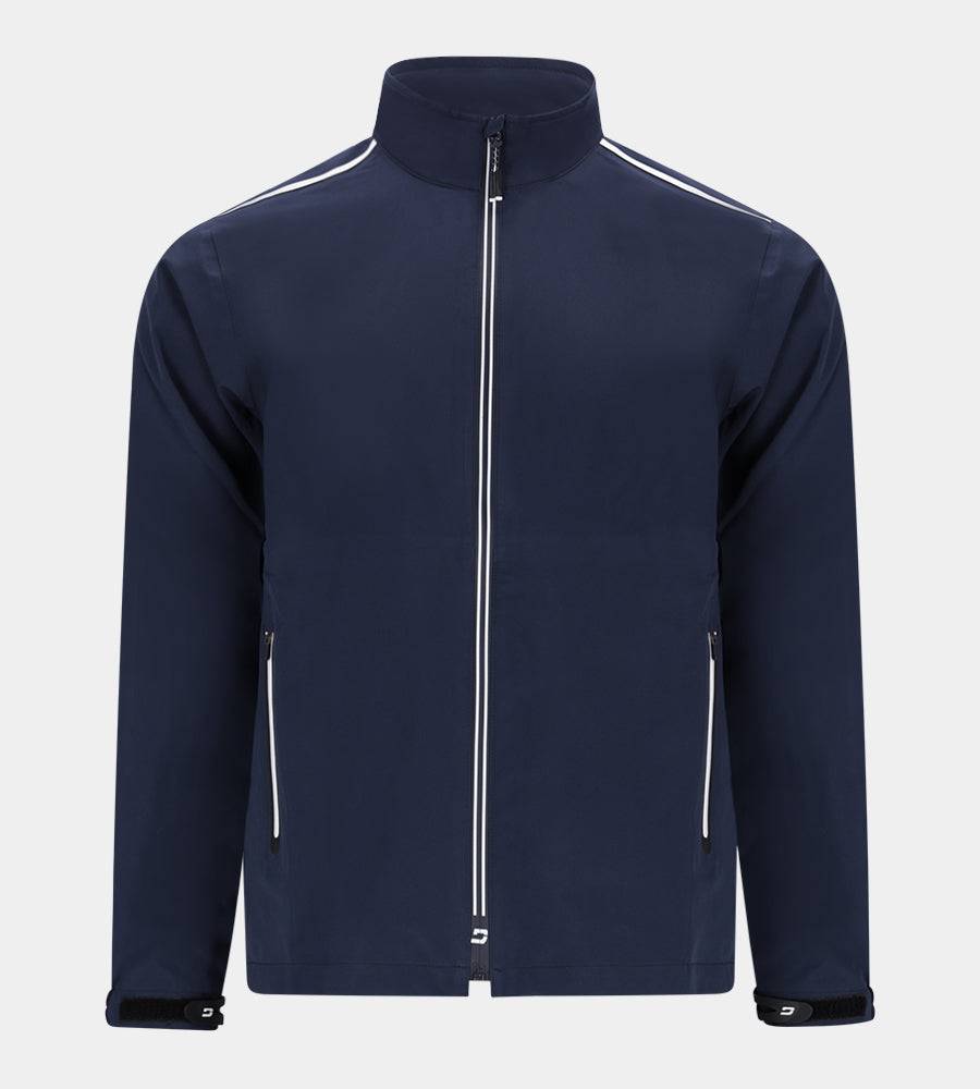 TWIN STRIPE RAIN JACKET - NAVY