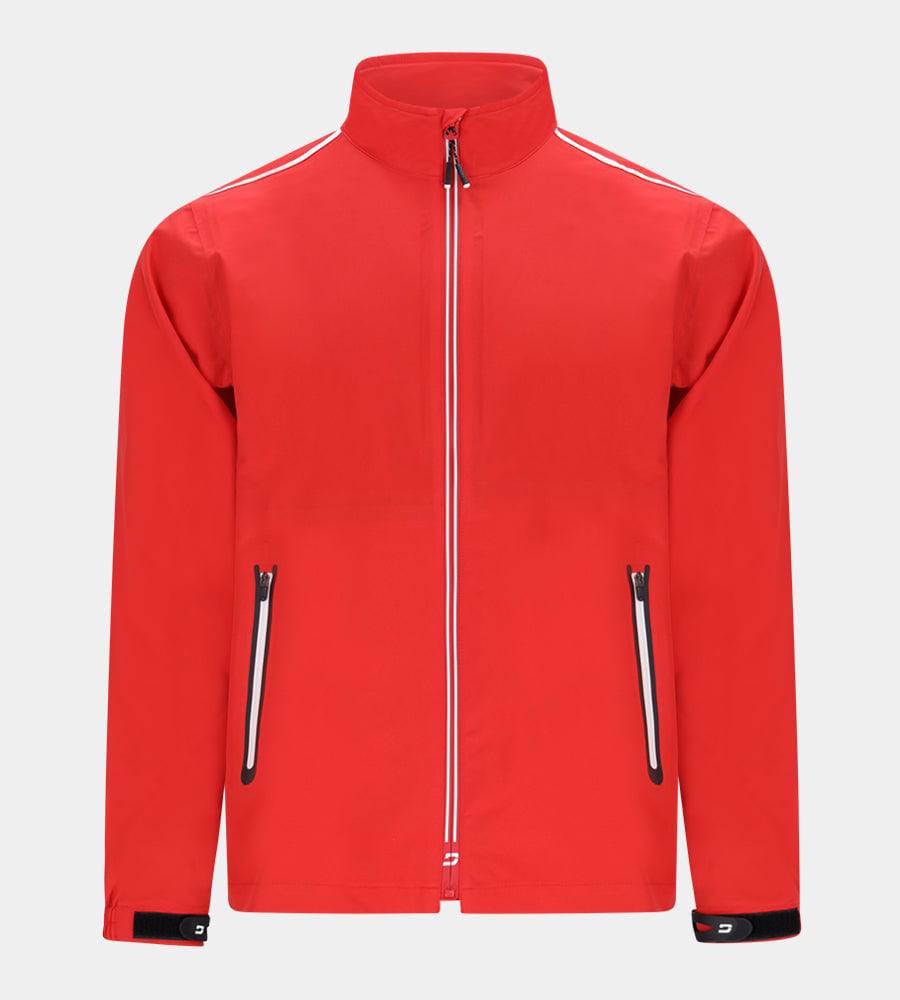 TWIN STRIPE RAIN JACKET - RED