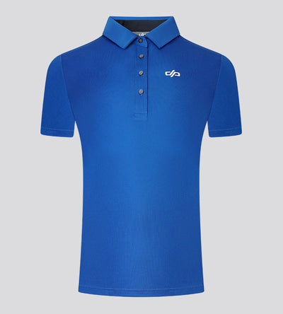 LADIES ATHENS SHORT SLEEVED POLO BLUE