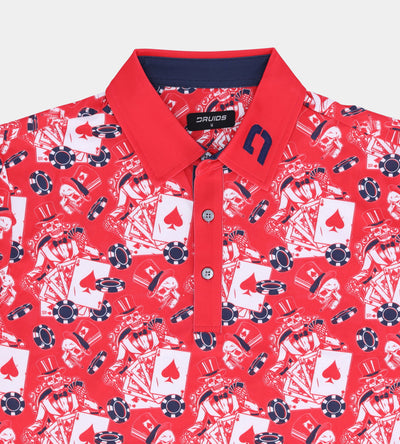 DIRTY HAND POLO - RED