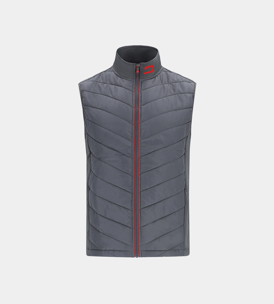 KIDS KYTE GILET - CHARCOAL / RED