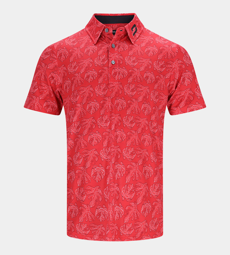 LEAFY POLO - RED