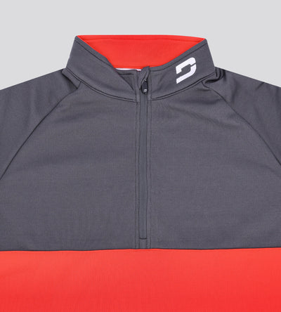 MEN'S DUO PANEL GOLF MIDLAYER - RED | CHARCOAL | WHITE