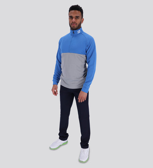 MEN'S DUO PANEL GOLF MIDLAYER - GREY | BLUE | WHITE