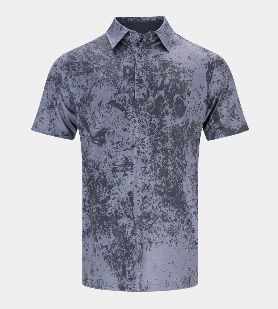 MARBLE POLO - CHARCOAL