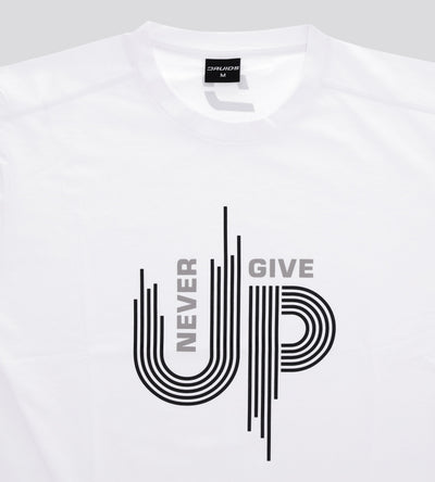 MEN'S NEVER GIVE UP T-SHIRT - WHITE