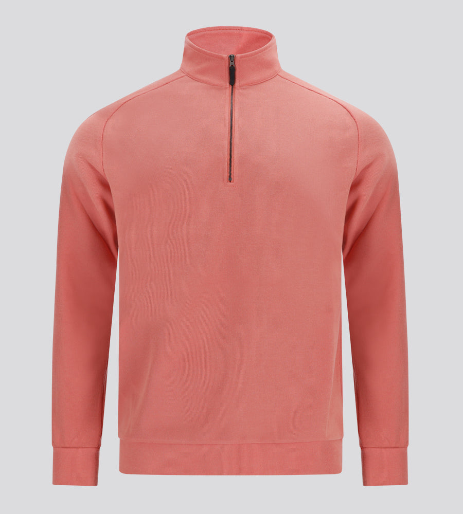 PLAYERS KNITTED MIDLAYER - CORAL - DRUIDS