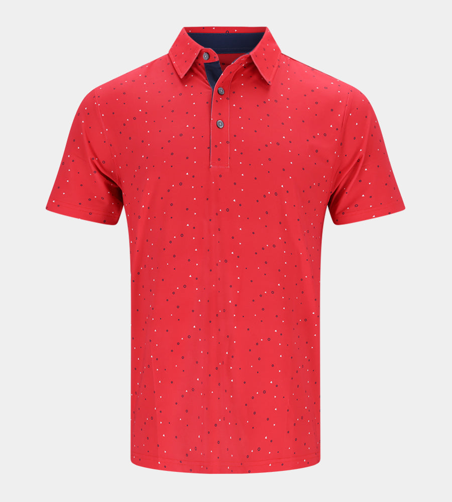 SHAPES POLO - RED - DRUIDS