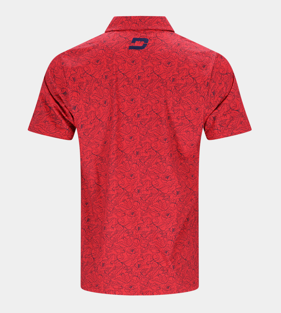 TAILORED POLO - RED - DRUIDS