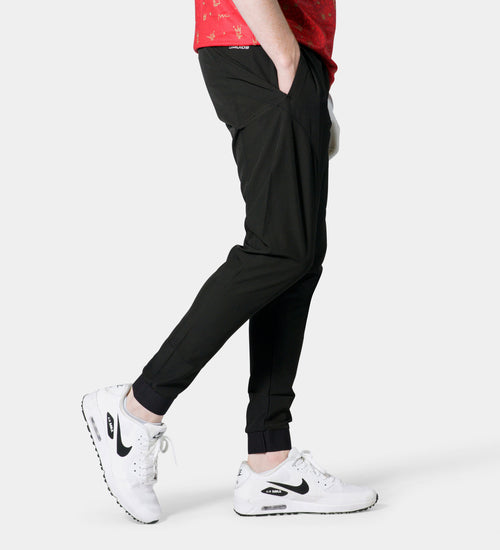 LUXE GOLF JOGGERS - BLACK