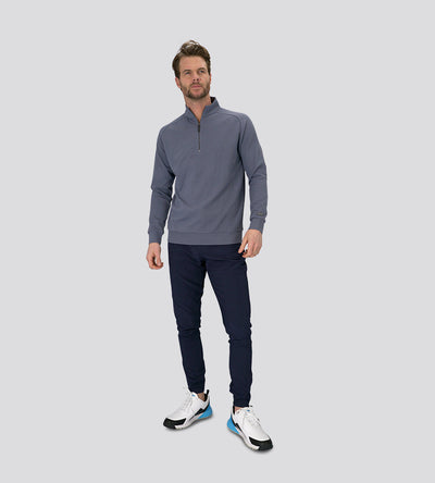 PLAYERS KNITTED MIDLAYER - BLUE