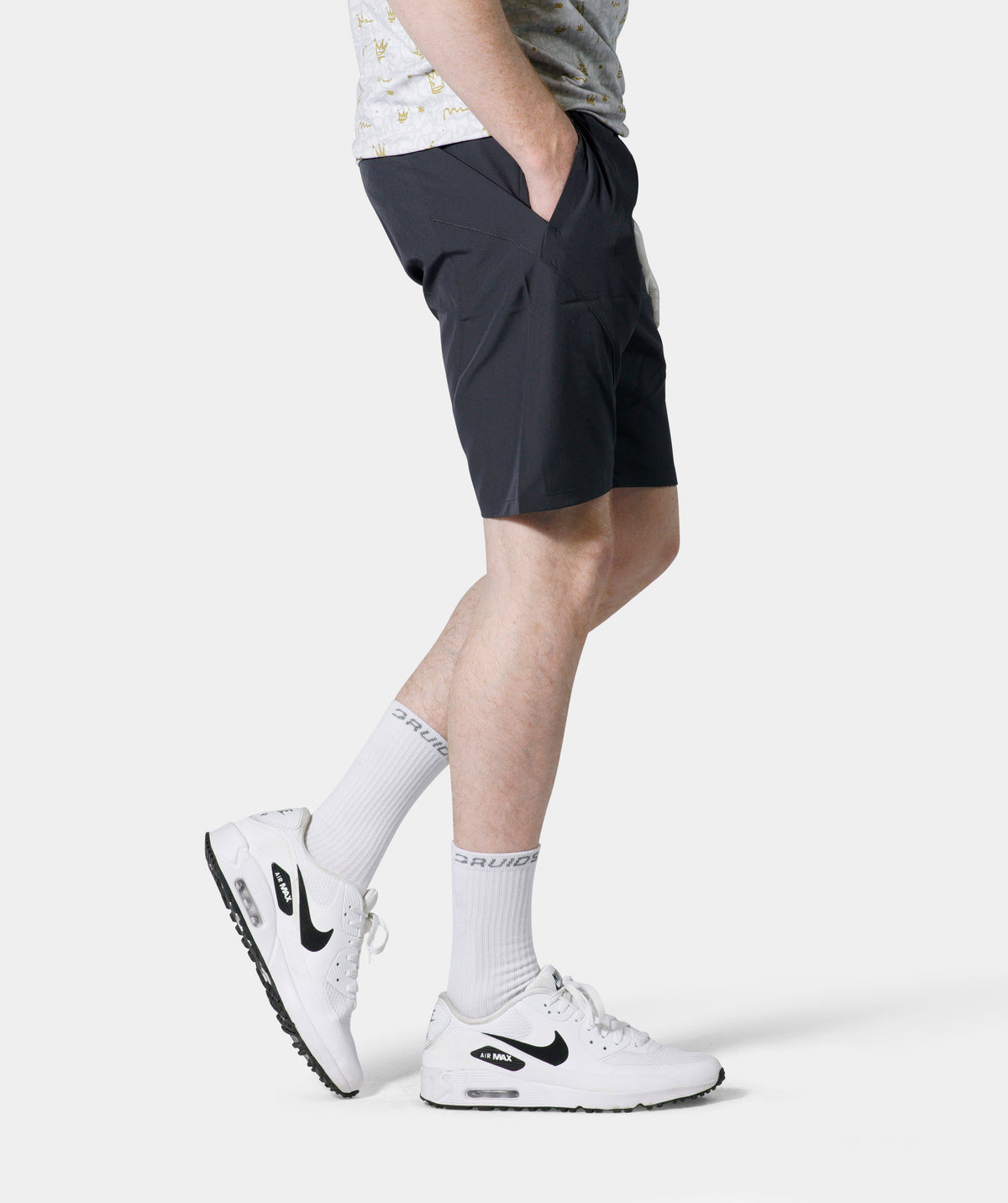 LUXE GOLF SHORTS - CHARCOAL
