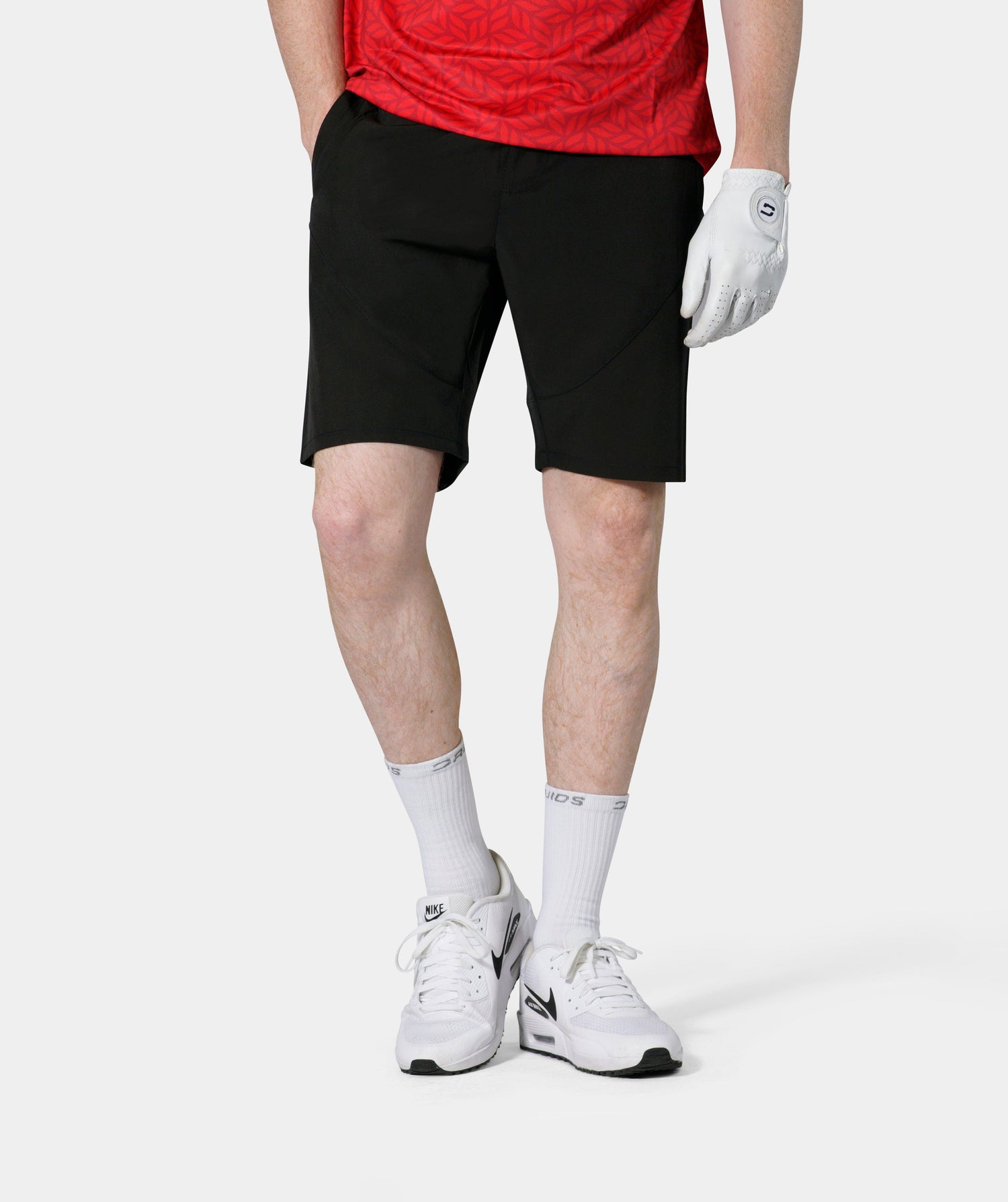 LUXE GOLF SHORTS - BLACK