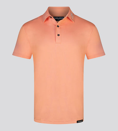 MENS PERFORMANCE GOLF POLO - CORAL